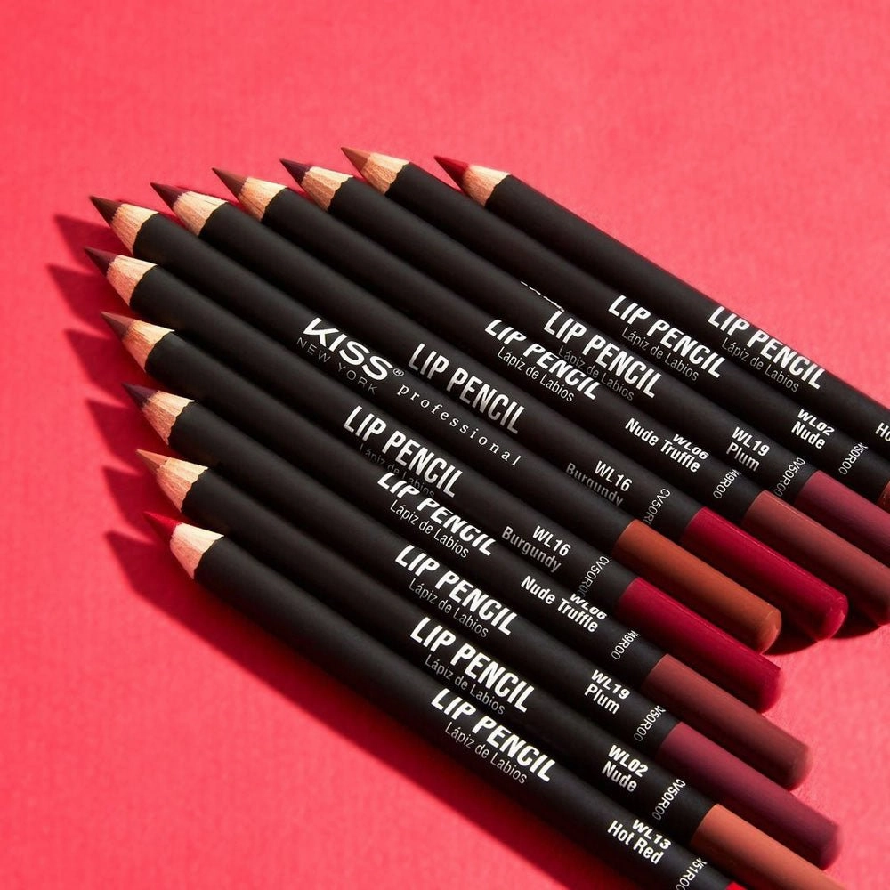 KISS NEW YORK PROFESSIONAL – Silky Smooth Lip Pencil Liner | Rich Pigment   Long-Lasting   Water-Resistant | Shades 01–20