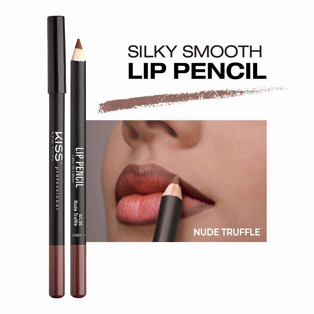 KISS NEW YORK PROFESSIONAL – Silky Smooth Lip Pencil Liner | Rich Pigment   Long-Lasting   Water-Resistant | Shades 01–20