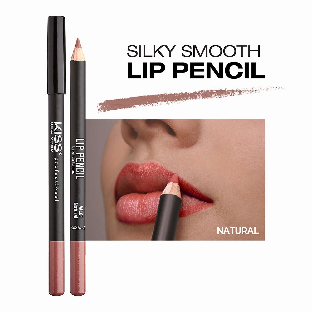 KISS NEW YORK PROFESSIONAL – Silky Smooth Lip Pencil Liner | Rich Pigment   Long-Lasting   Water-Resistant | Shades 01–20