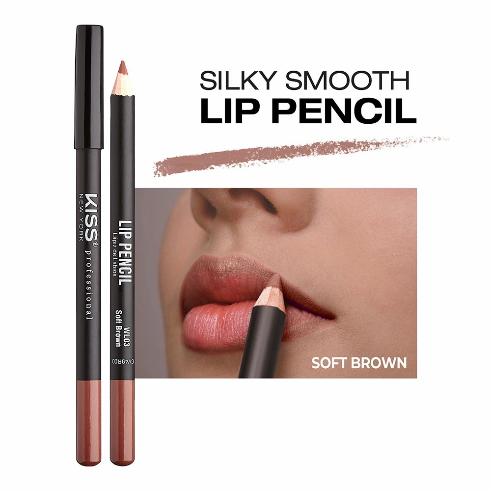 KISS NEW YORK PROFESSIONAL – Silky Smooth Lip Pencil Liner | Rich Pigment   Long-Lasting   Water-Resistant | Shades 01–20