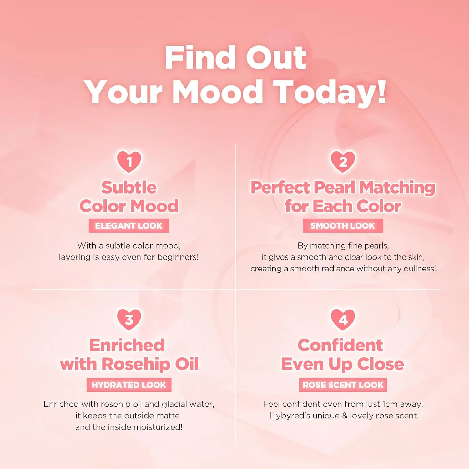lilybyred Luv Beam Cheek | Heart-Shaped Korean Powder Blush, Soft Matte Finish with Subtle Shimmer, Blendable & Buildable, Lightweight & Long-Lasting, Natural Flush, 0.16 oz. (04 Selfie Red)