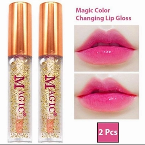Lip Oil, Lipgloss Color Changing Budget-conscious Cost-effective Liquid Finish (Random 2 Color) Magic of Glossy Pack