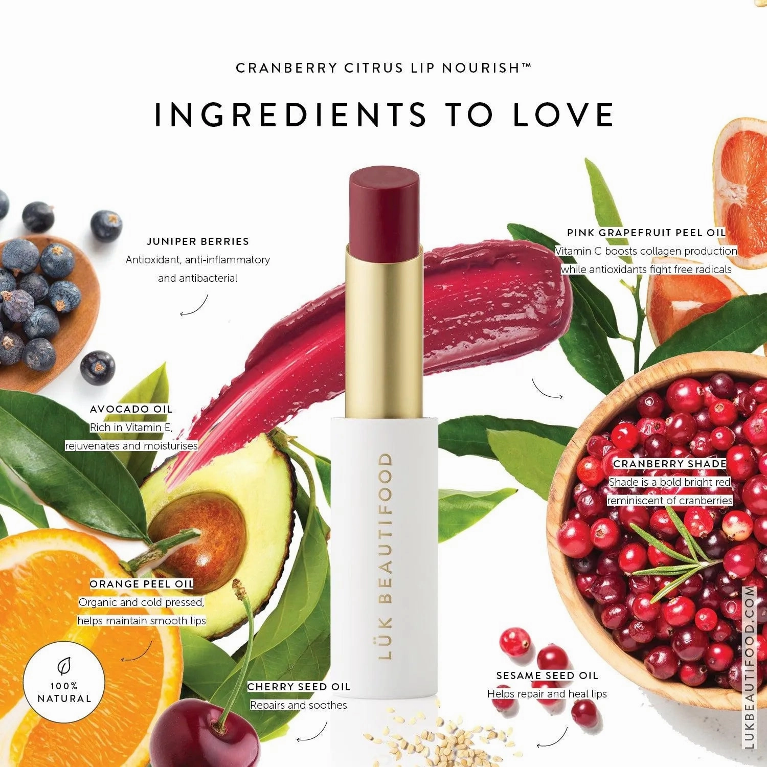 Luk Lip Nourish™ - Cranberry Citrus