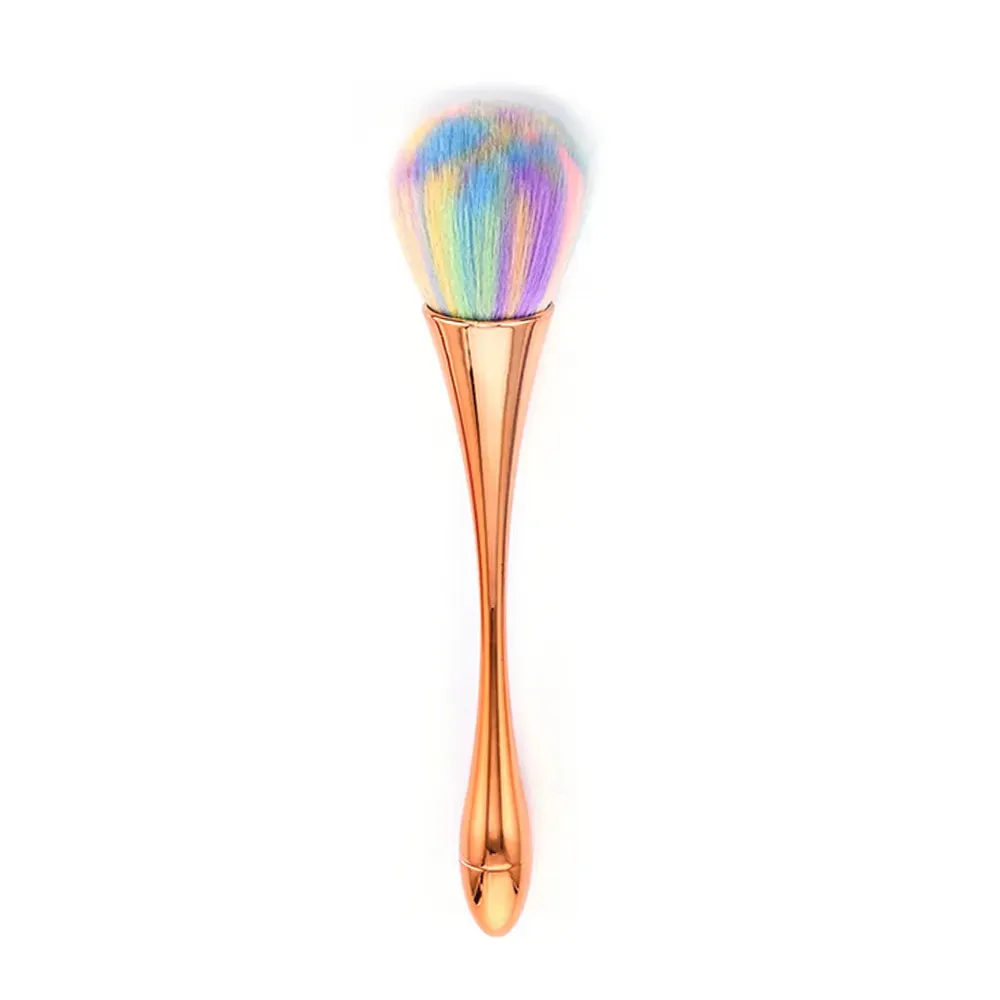 Luxury Champagne Makeup Brushes Flat Top Foundation Brush Large Face Brush Repair brush contour brush for Liquid Cream Powder