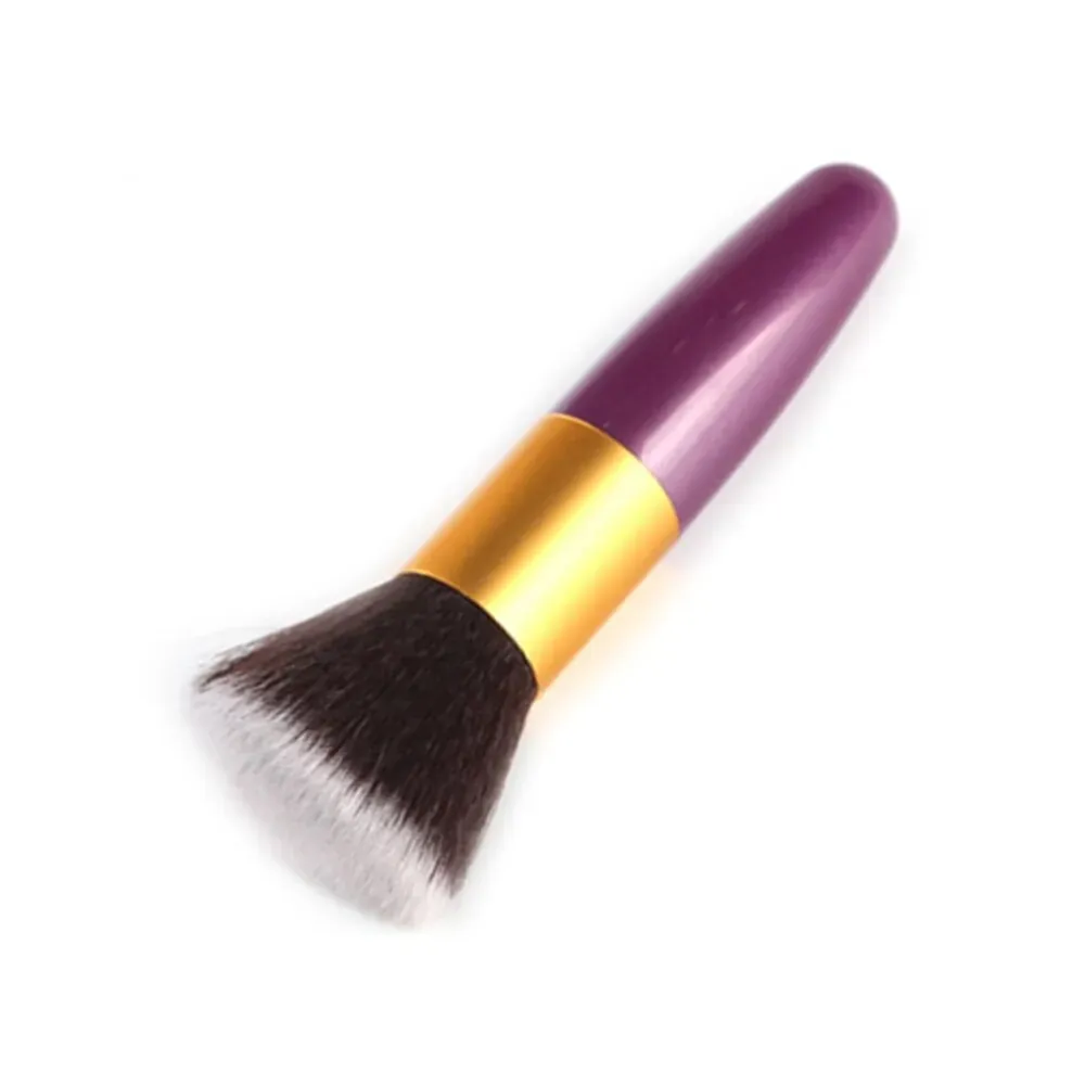 Luxury Champagne Makeup Brushes Flat Top Foundation Brush Large Face Brush Repair brush contour brush for Liquid Cream Powder