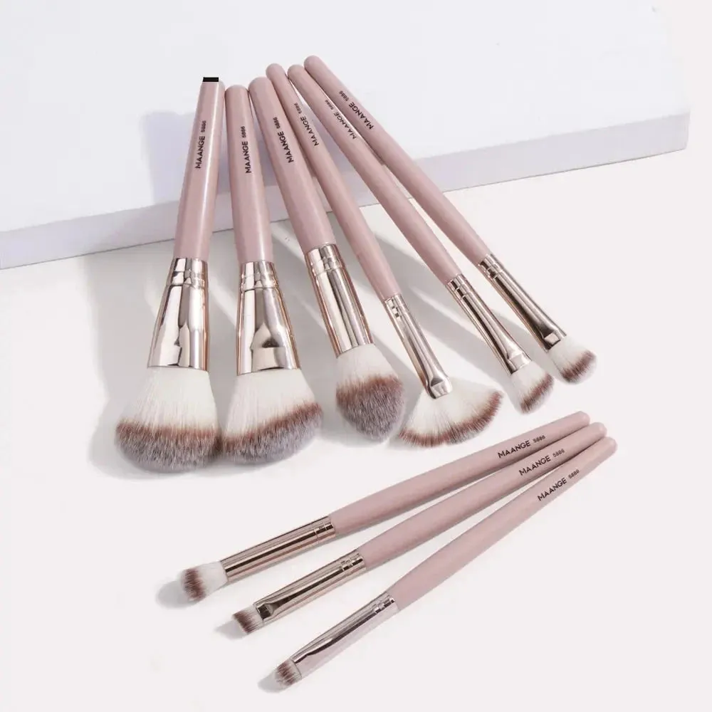 Maange 9-Piece Foundation Makeup Brush Set