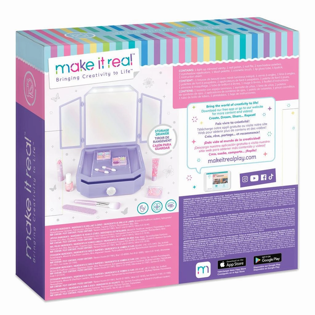 Make it Real Deluxe Light-up Vanity & Cosmetic Set