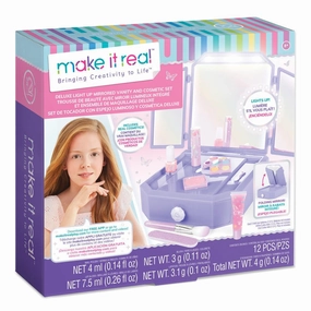 Make it Real Deluxe Light-up Vanity & Cosmetic Set
