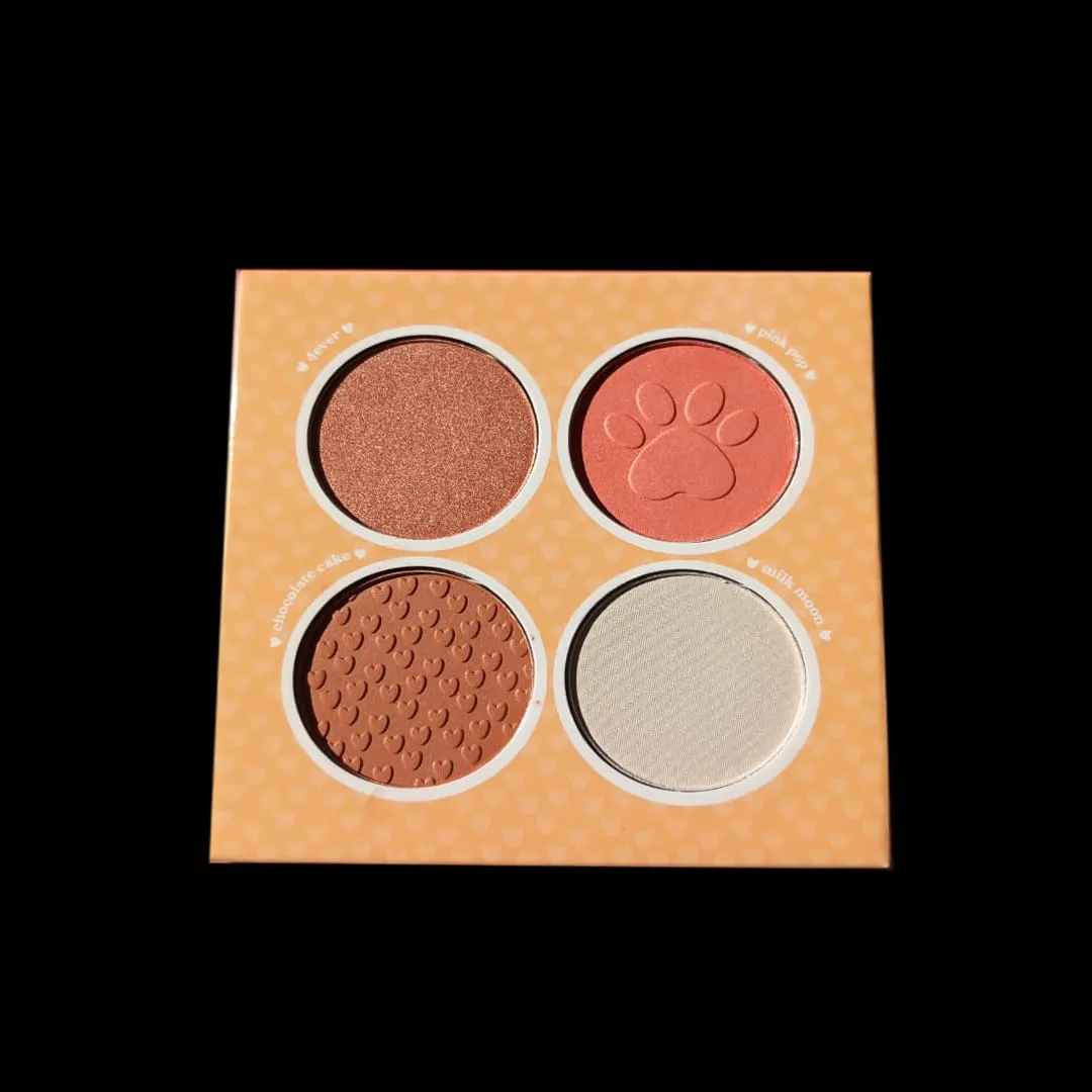 Melu blush palette, highlighter & bronzer HB-7532