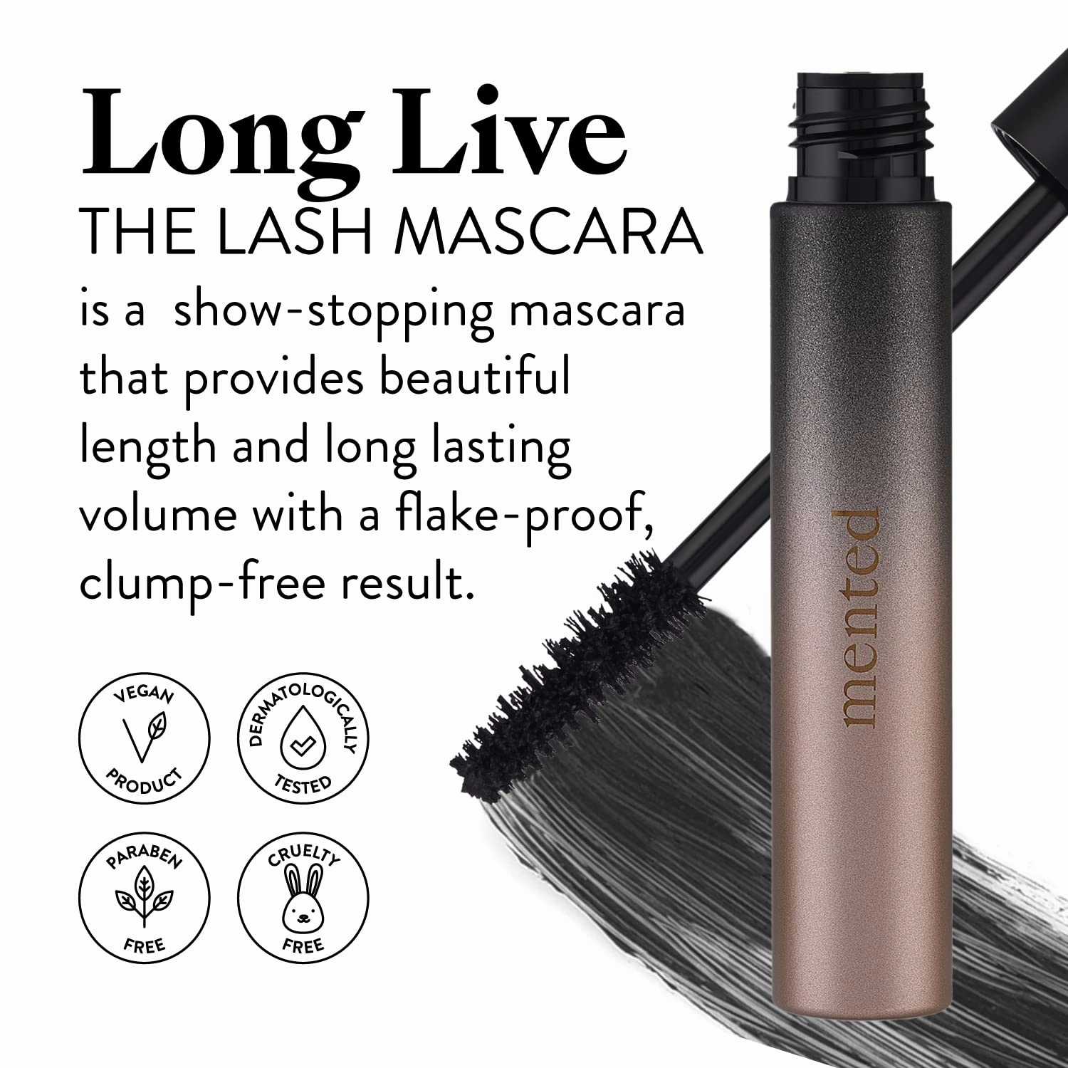 Mented Cosmetics | Nude and Dark Eyeshadows, Everynight Eye Shadow Palette   Sunkissed Highlighter Palette   Eyebrow Pencil (Deep Brown)   Long Live the Lash Mascara