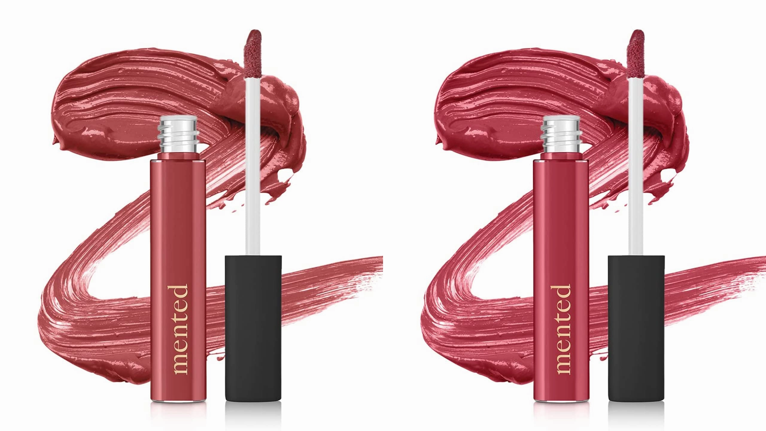Mented Cosmetics Lip Gloss Bundle | Vegan, Paraben-Free, Cruelty-Free Gloss Topper | Long Lasting and Moisturizing Lipgloss (#1 Cran & Mauve Over)