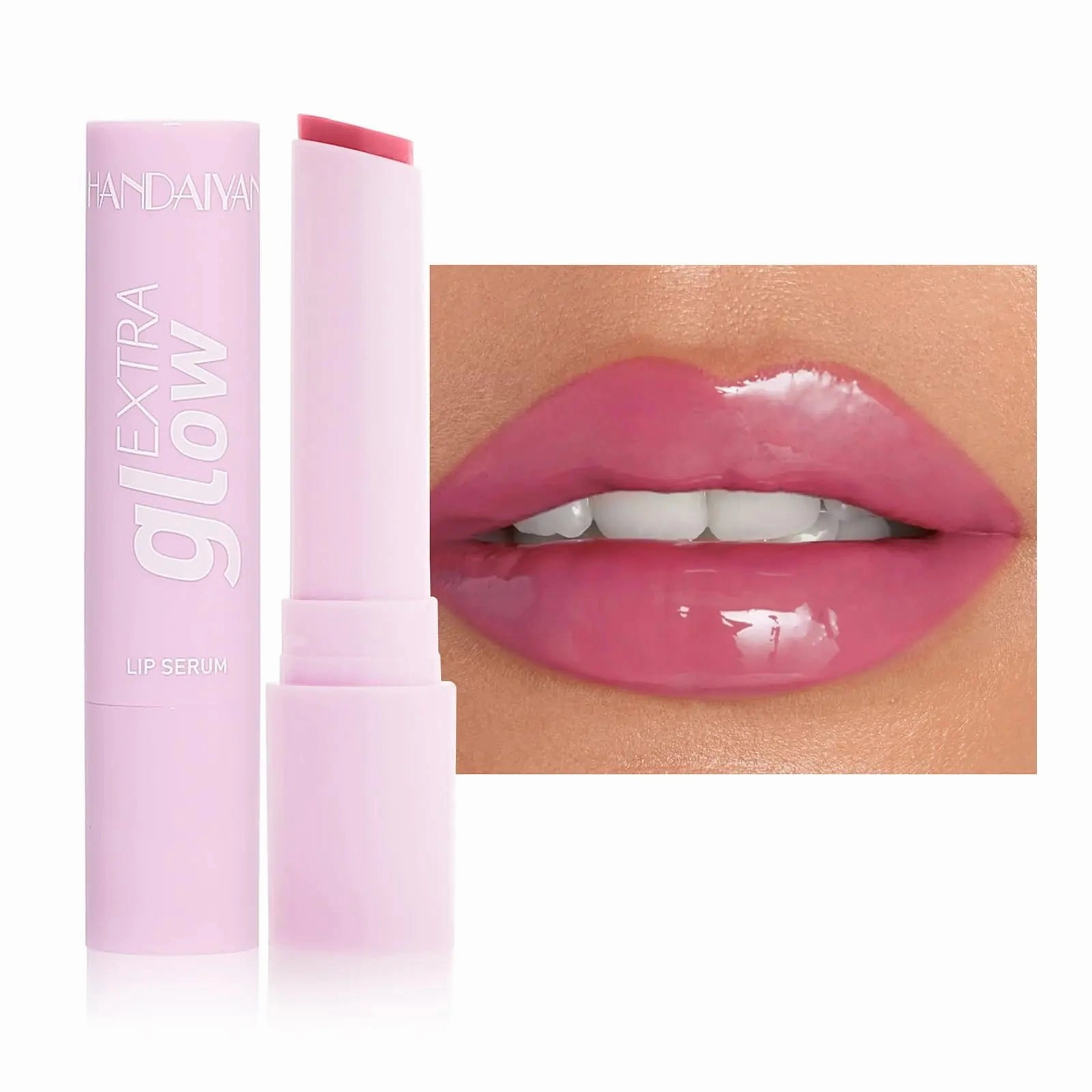 MIESCHER Glow Lip Balm Plumping Moisturizing Lip Balm For Dry Cracked Lips Moisturizer Nourishing Lip Balm Lip Care Vegan Tinted Lip Balm Dewy Glassy Lip Balm Shine Lips Plumper Jelly Lipstick(05#)
