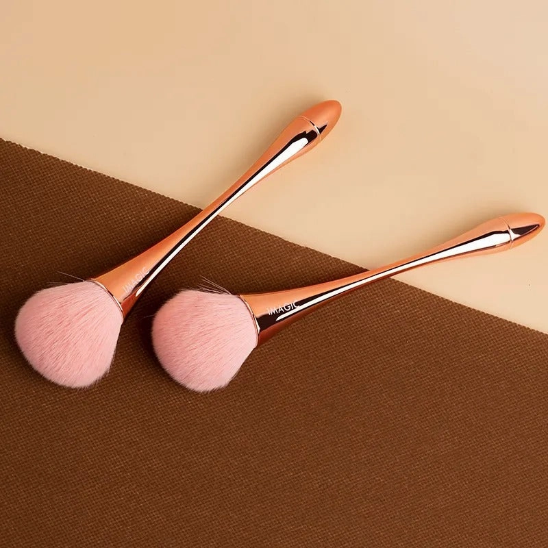 Miss Beauty 1 pc Rose Gold Powder Blush Brush Professional Make Up Foundation Brush Large Cosmetic Face Cosmetic Face Make Up Tool