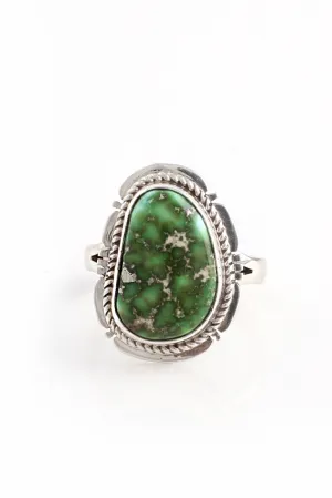 Navajo Sonora Gold Turquoise Ring (Size 8)