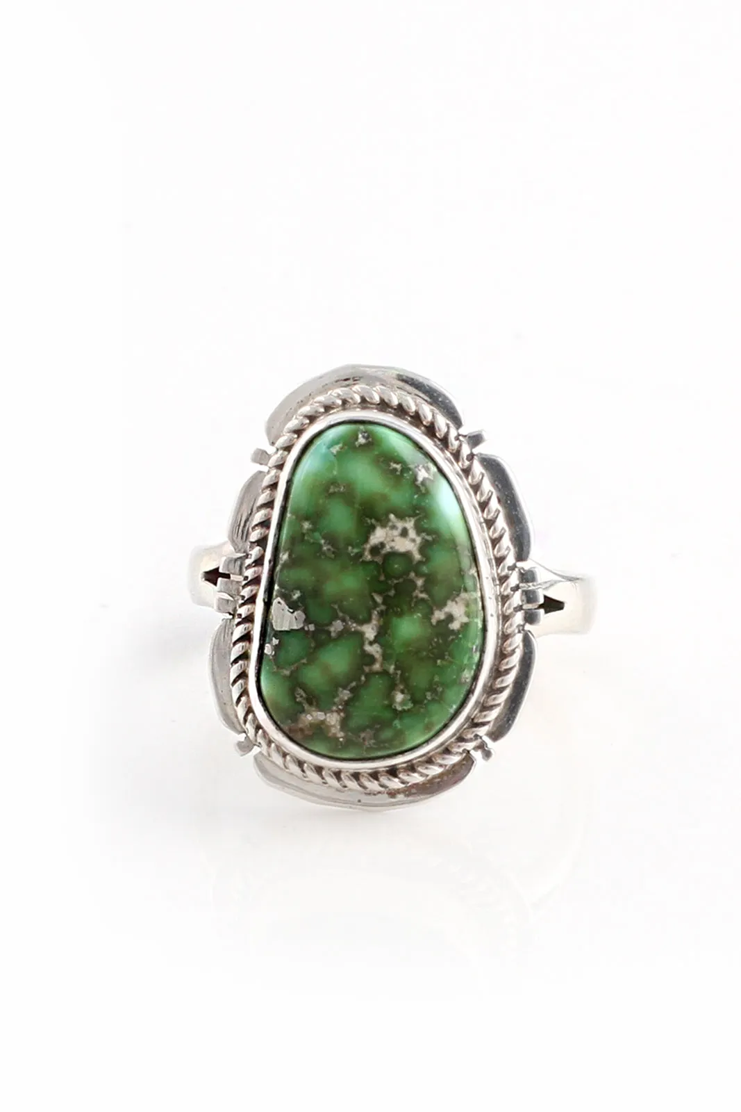 Navajo Sonora Gold Turquoise Ring (Size 8)