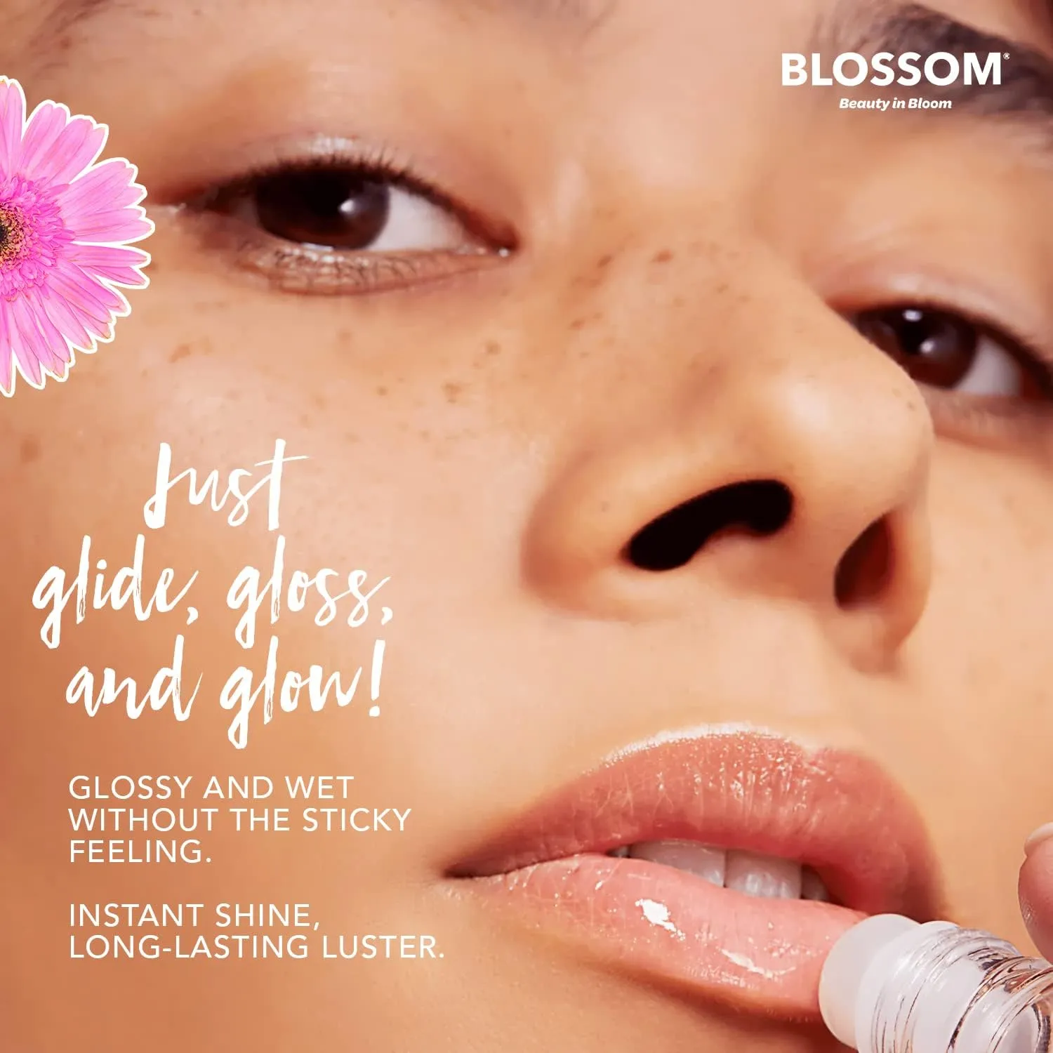 New Blossom TropiCali - Roll-On Lip Gloss in Strawberry Shortcake!