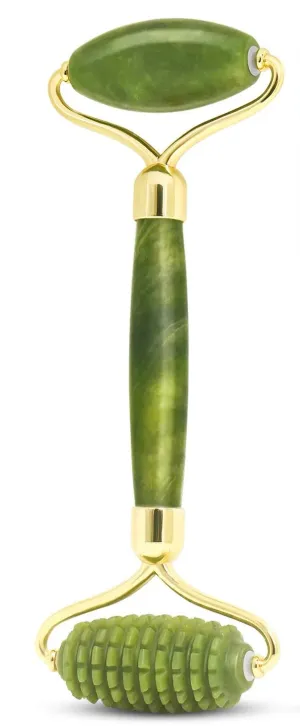 New PLAYMONT Jade Roller, Face Roller Gua Sha Scraping Massage Tool, Natural Jade Facial Roller,Anti Aging Roller Facial Massager