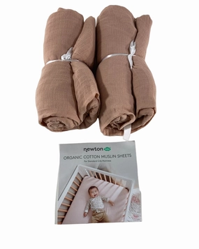 Newton 2 Pack Crib Sheets, Clay