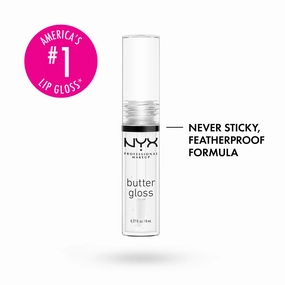 NYX Butter Gloss Non-Sticky Lip Gloss | Sugar Glass