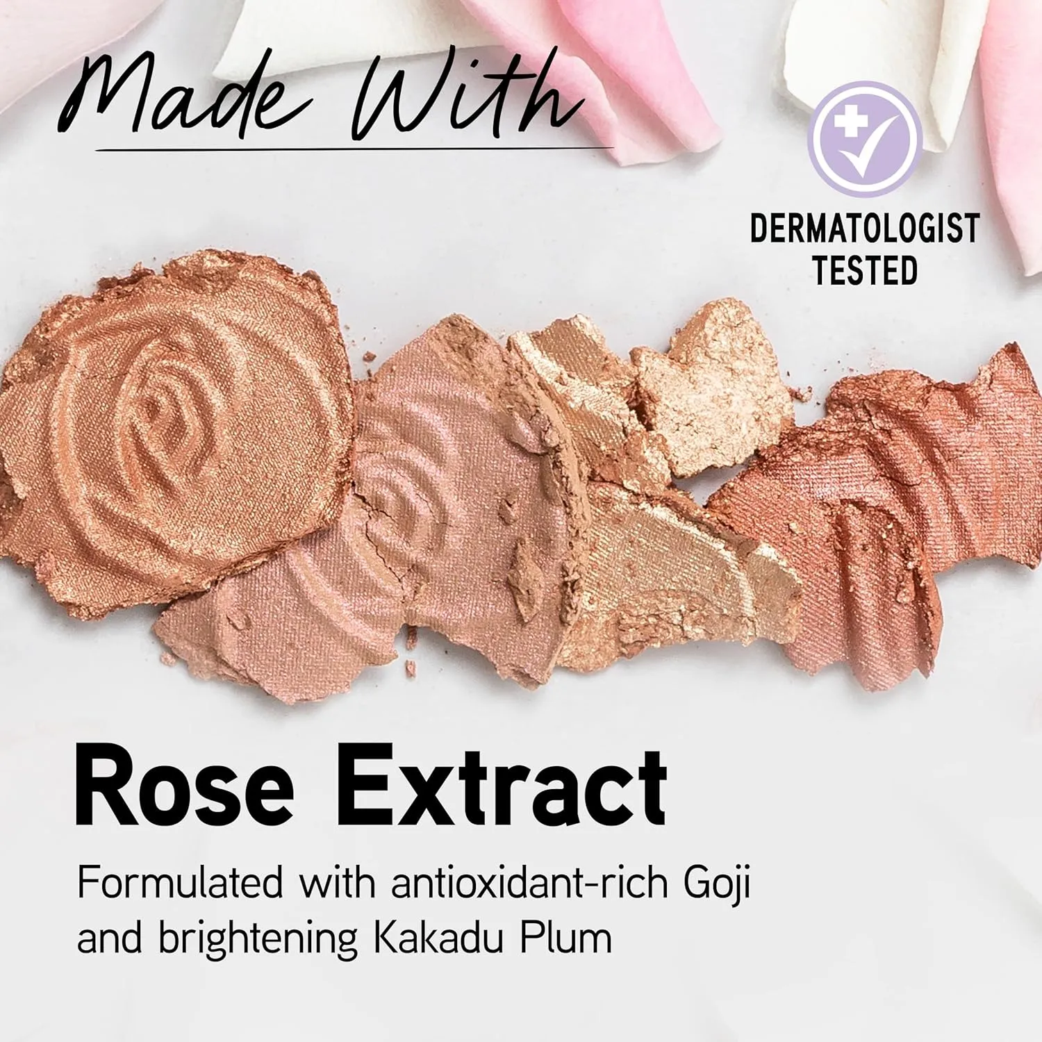 Physicians Formula Rosé All Day Highlighter Blush Face Powder, Blush Petal Glow, Shimmering Rose, Dermatologist Tested, Clinicially Tested
