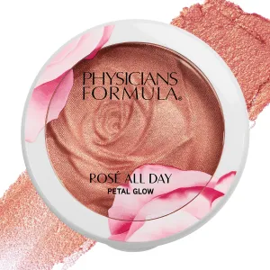 Physicians Formula Rosé All Day Highlighter Blush Face Powder, Blush Petal Glow, Shimmering Rose, Dermatologist Tested, Clinicially Tested