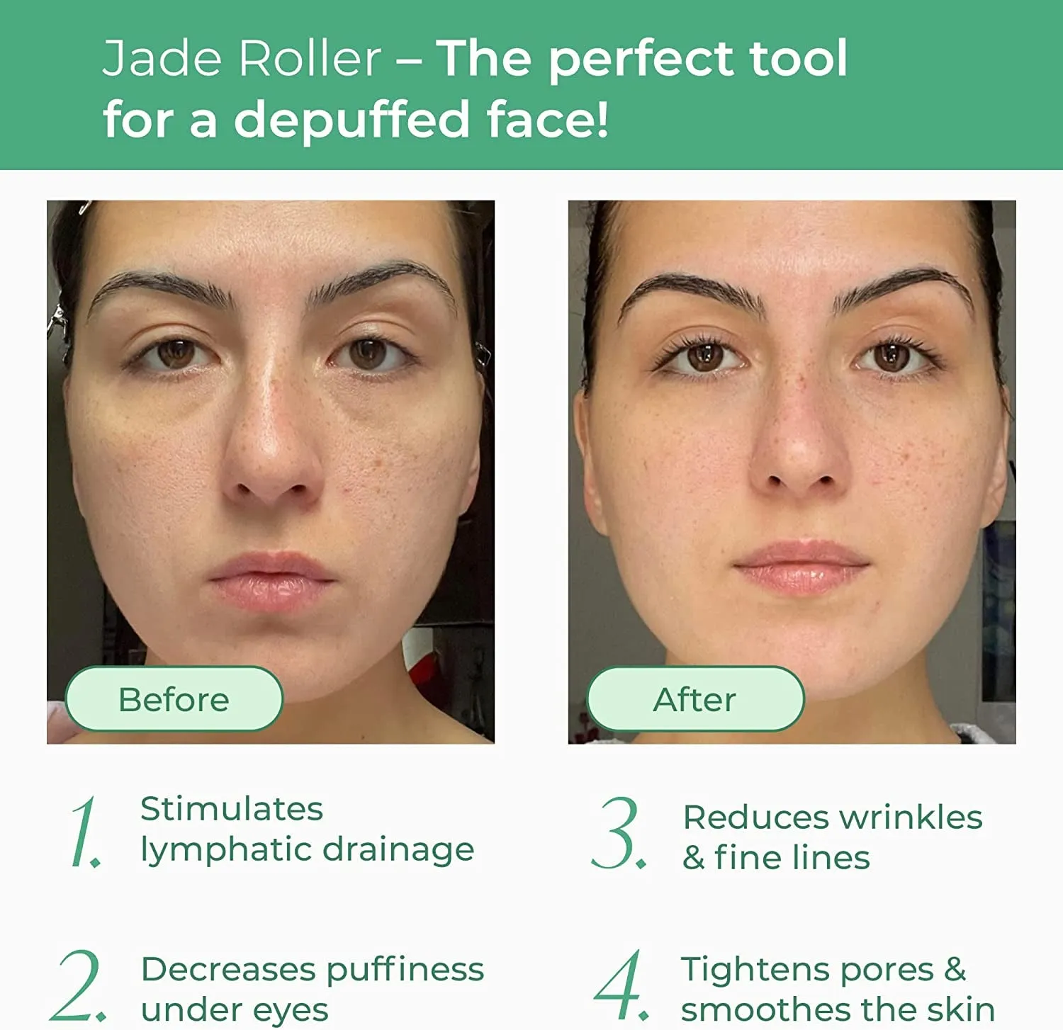 Premium Certified Jade Roller Set