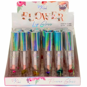 Px Look Flower Lip Gloss - Wholesale Display 24 Units (S-463)