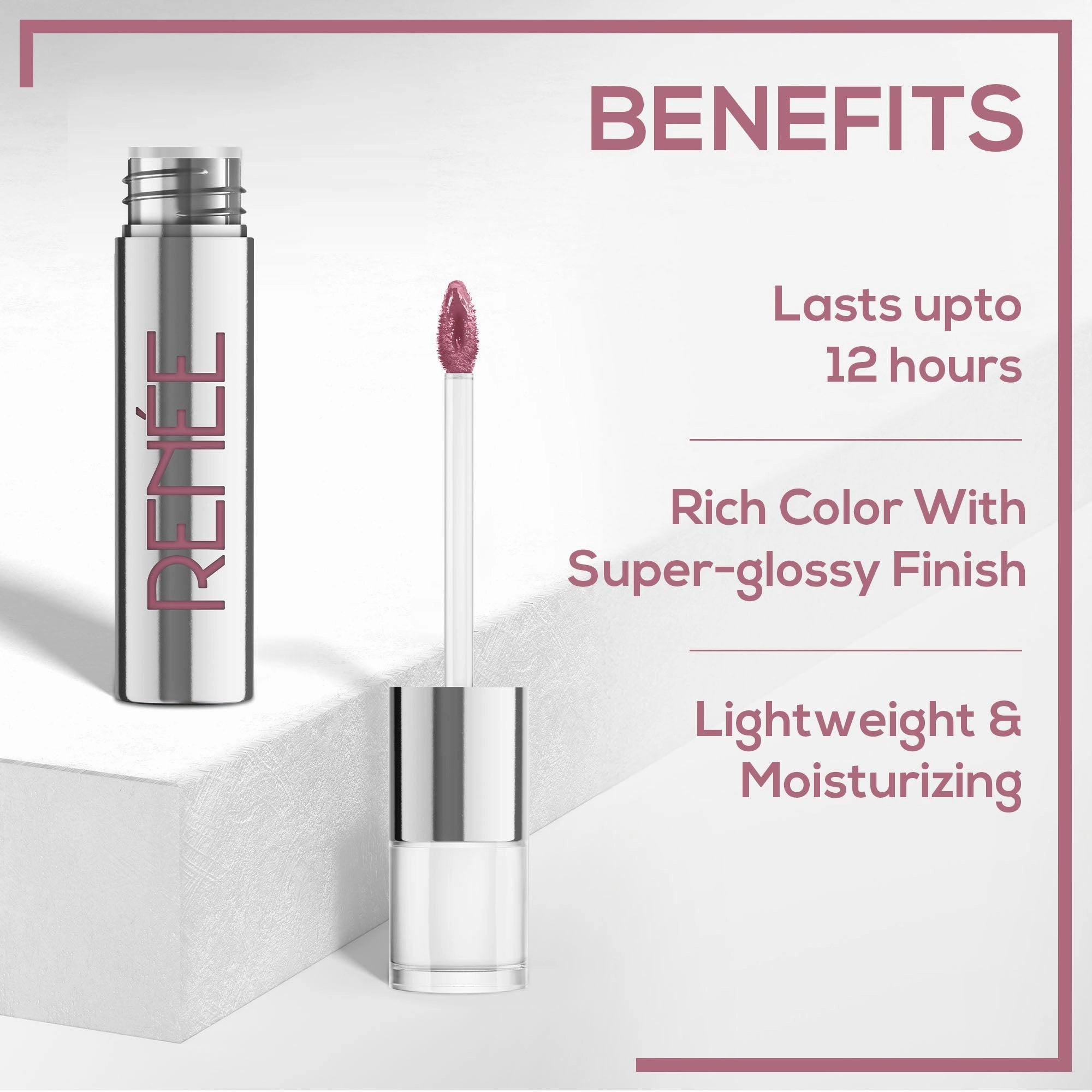 RENEE Gloss Stay - Transfer Proof Glossy Liquid Lip Colo, 5Ml