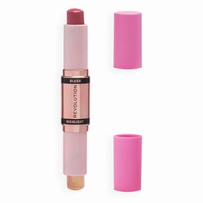Revolution Blush & Highlight Stick Mauve Glow