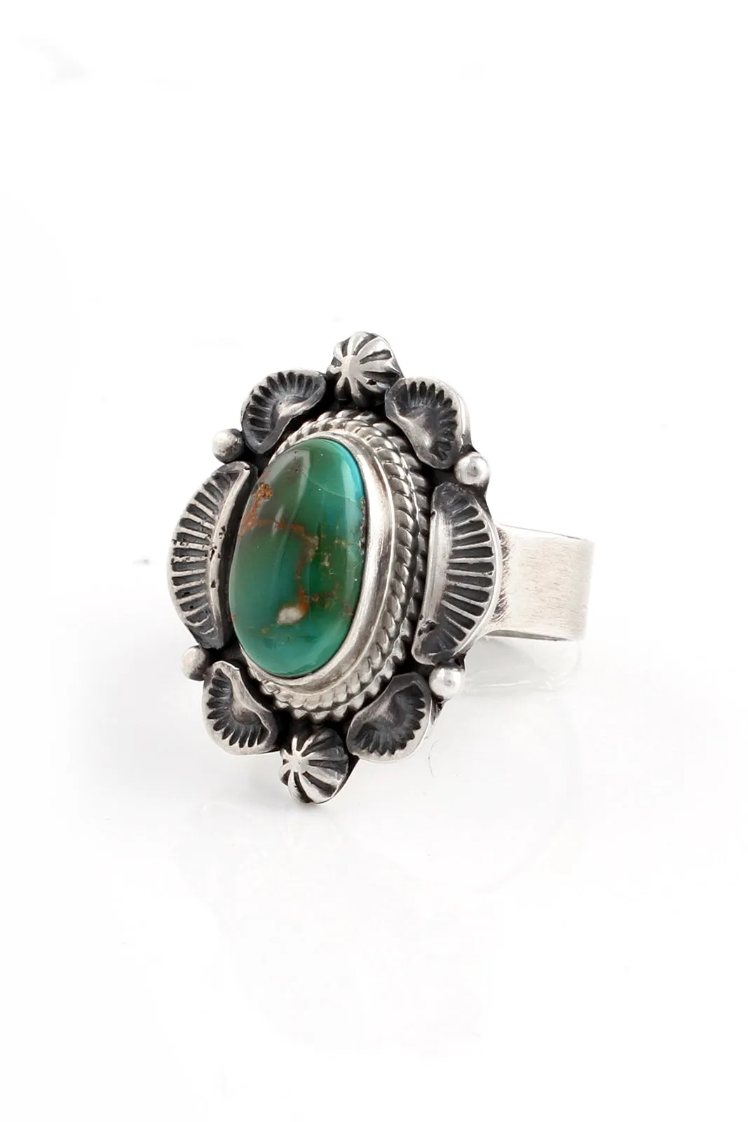 Robert Concho Sonora Gold Turquoise Ring (Size 9)