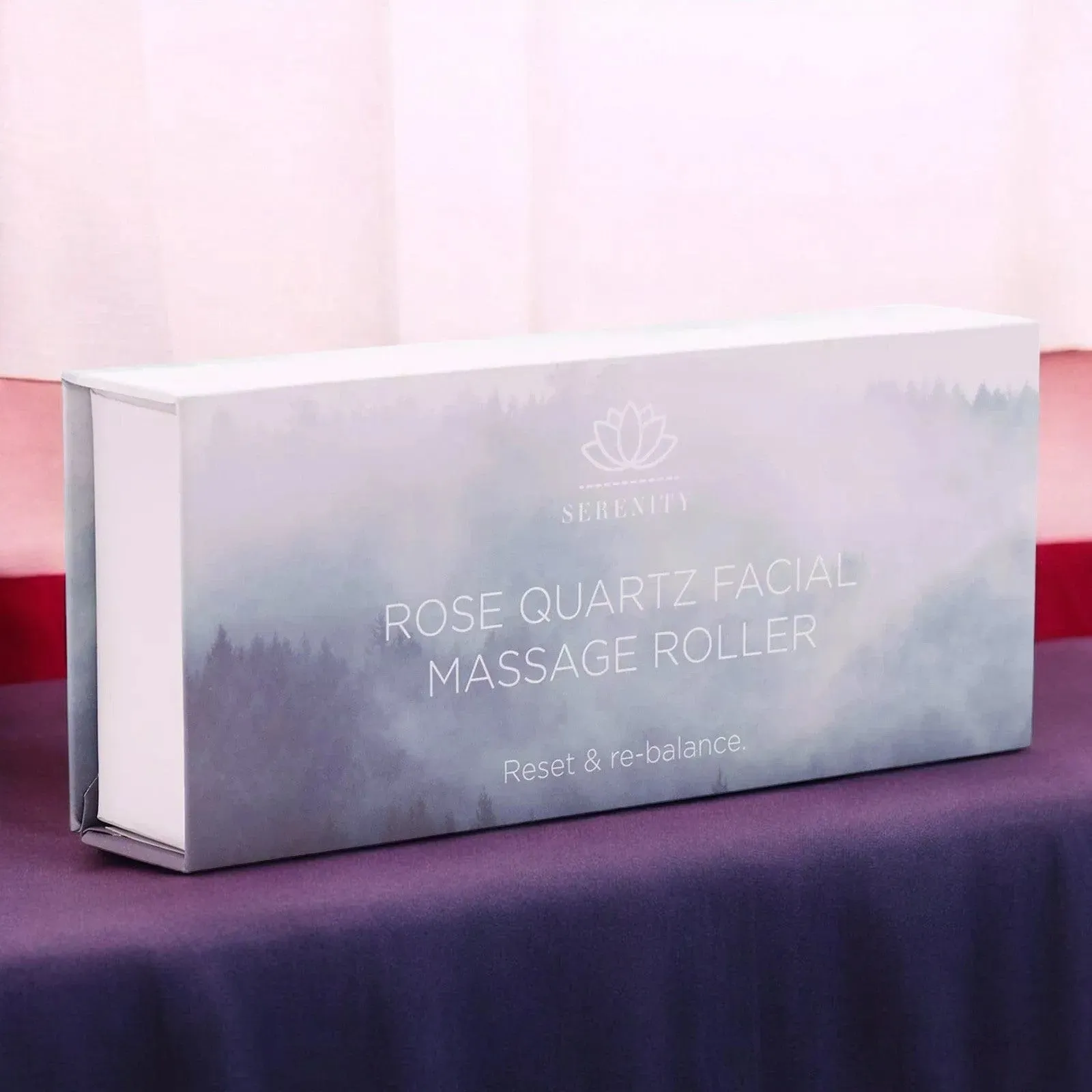 Rose Quartz Facial Massage Roller Anti Ageing Beauty Tool