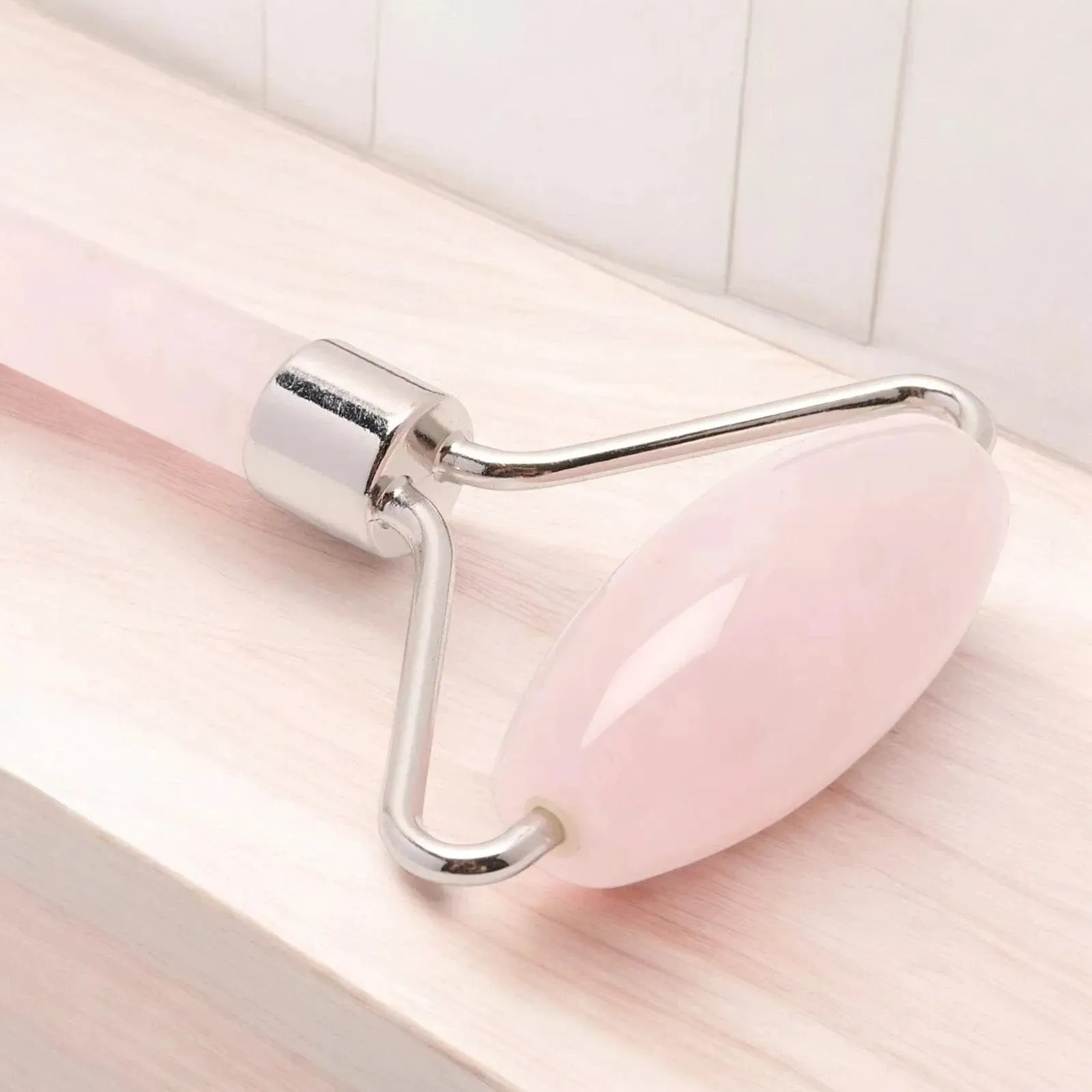 Rose Quartz Facial Massage Roller Anti Ageing Beauty Tool