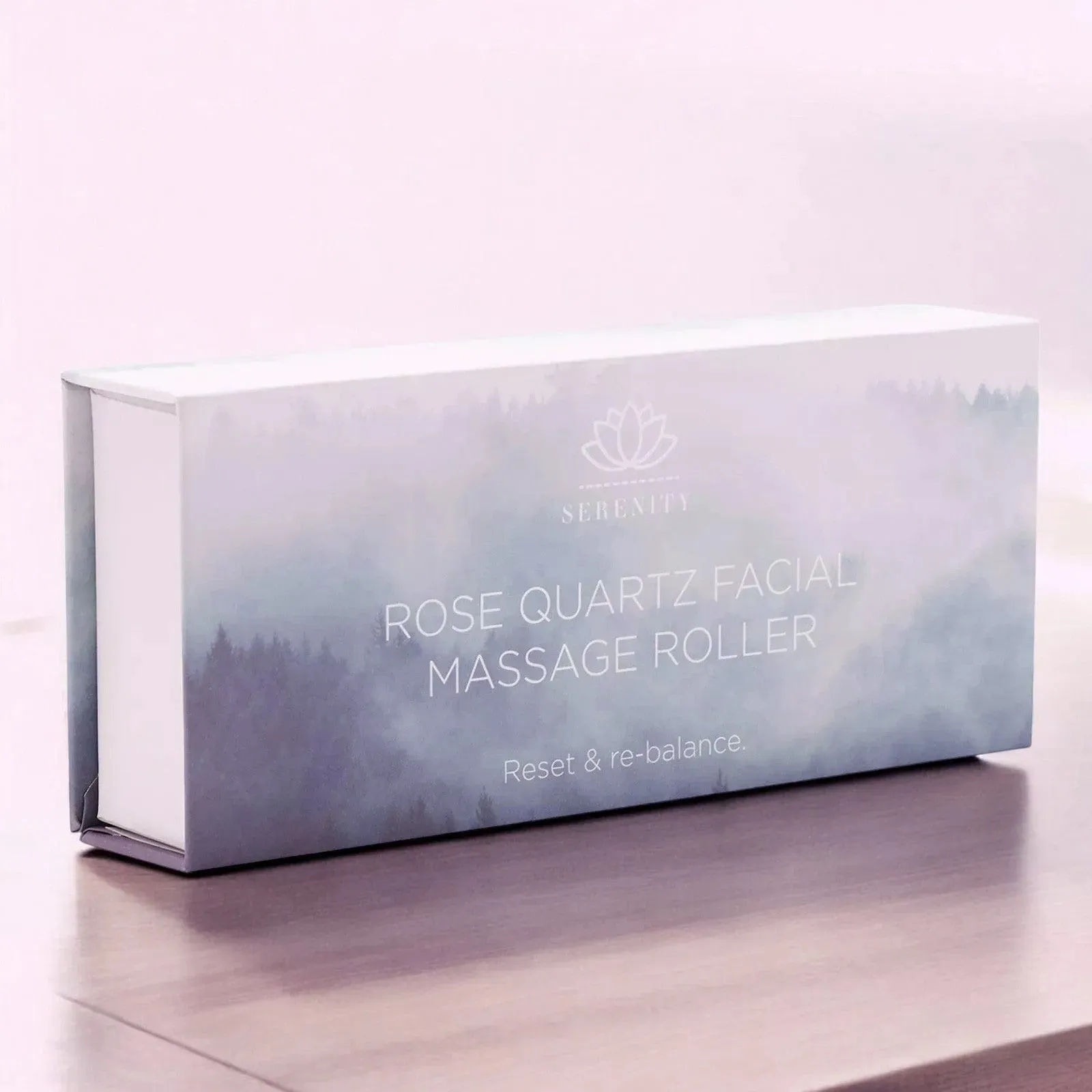 Rose Quartz Facial Massage Roller Anti Ageing Beauty Tool