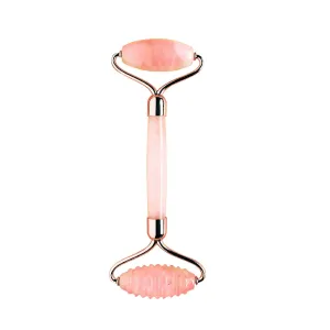 Rose Quartz Roller  Set for Face  Natural Facial Crystal Massager