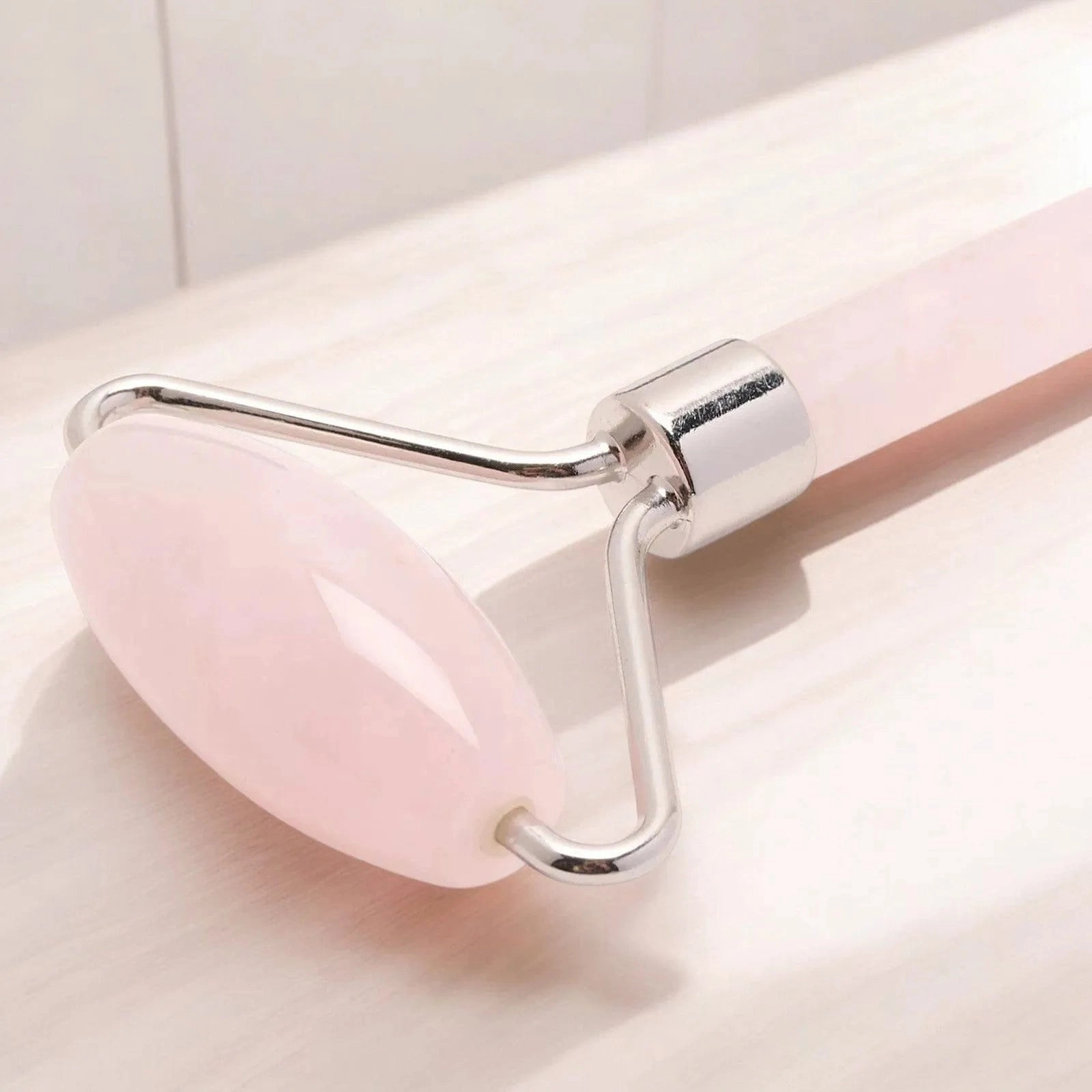 Rose Quartz Facial Massage Roller Anti Ageing Beauty Tool