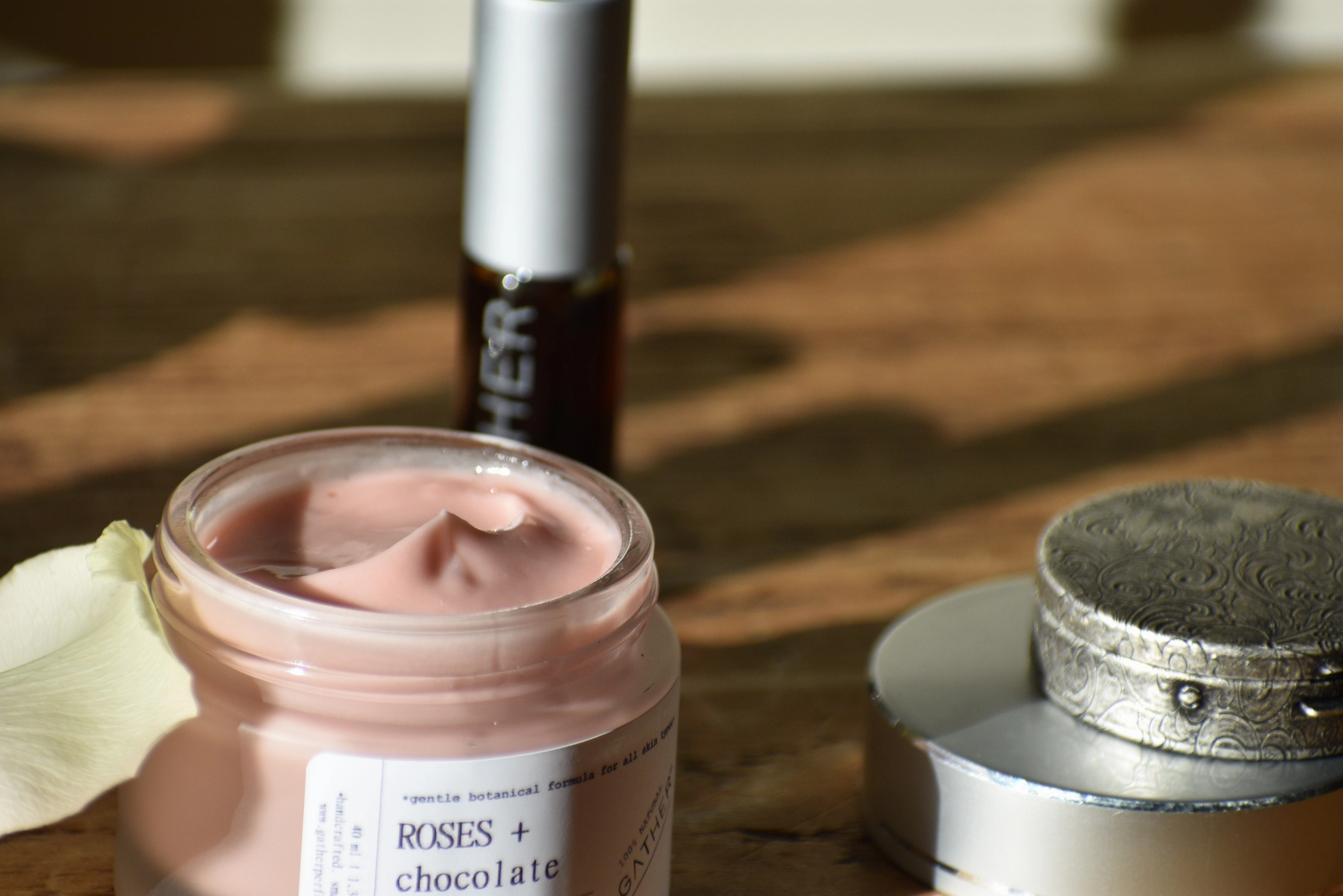 ROSES   CHOCOLATE - luxury hand whipped face cream - 100% natural