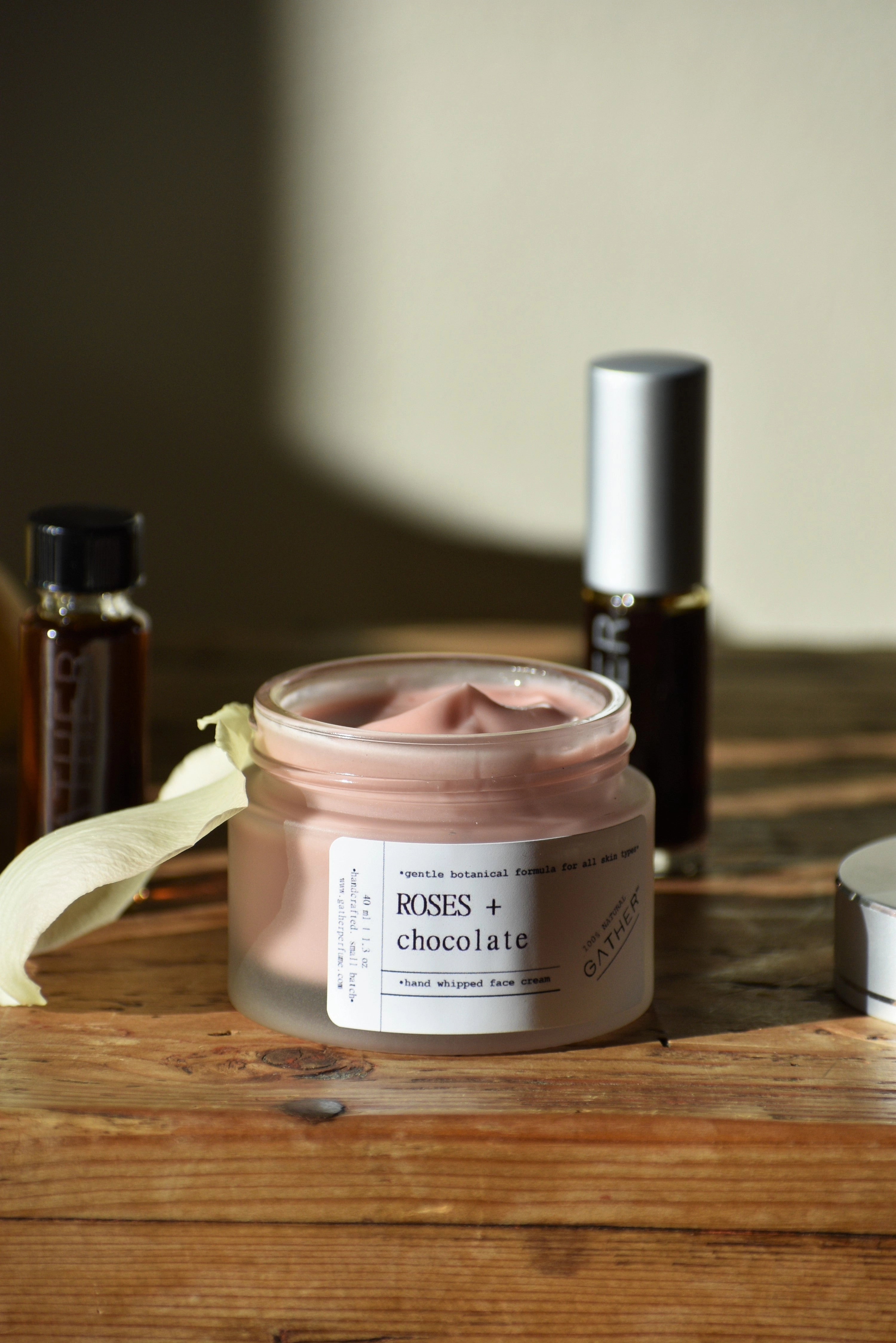 ROSES   CHOCOLATE - luxury hand whipped face cream - 100% natural