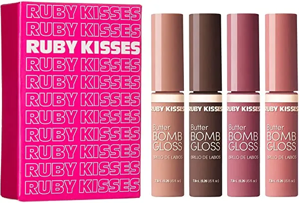 Ruby Kisses Butter Bomb Gloss 7.8mL (0.26 US fl.oz) (Nude, Tantalize, Blushing, Sublime)