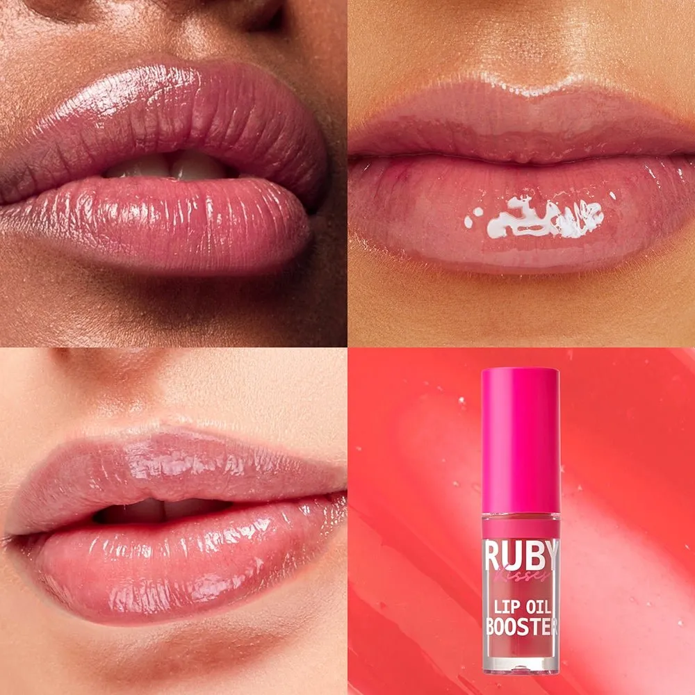 Ruby Kisses Lip Oil Booster – Intense Shine & Hydration | 11 Nourishing Shades