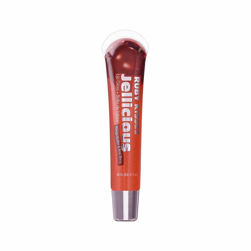 Ruby Kisses Jellicious Lip Gloss – Sweet Shine, Moisturizing Formula, Non-Sticky Finish | 9 Yummy Shades