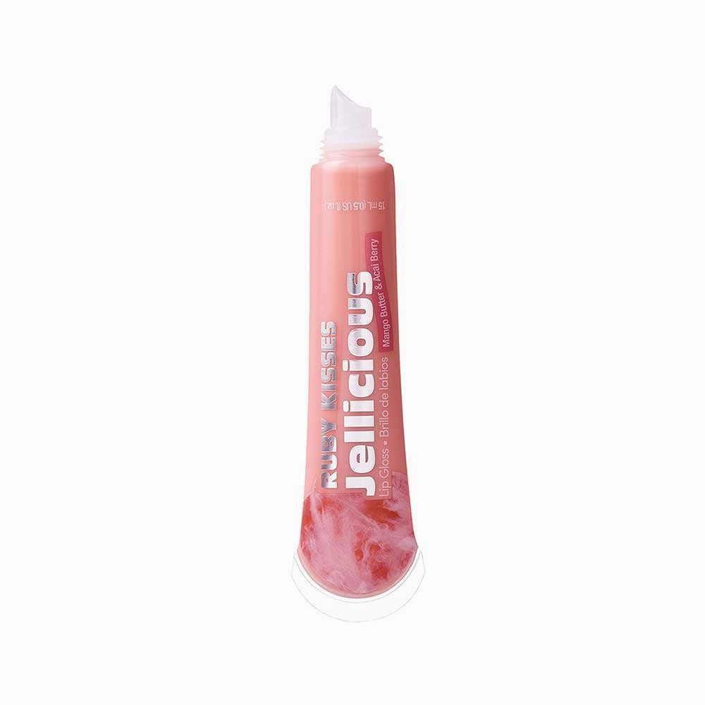 Ruby Kisses Jellicious Lip Gloss – Sweet Shine, Moisturizing Formula, Non-Sticky Finish | 9 Yummy Shades