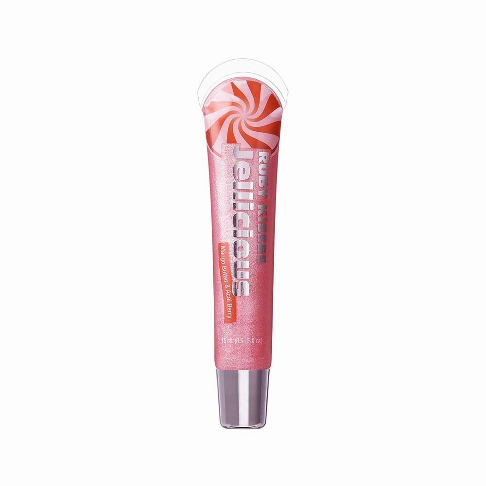Ruby Kisses Jellicious Lip Gloss – Sweet Shine, Moisturizing Formula, Non-Sticky Finish | 9 Yummy Shades