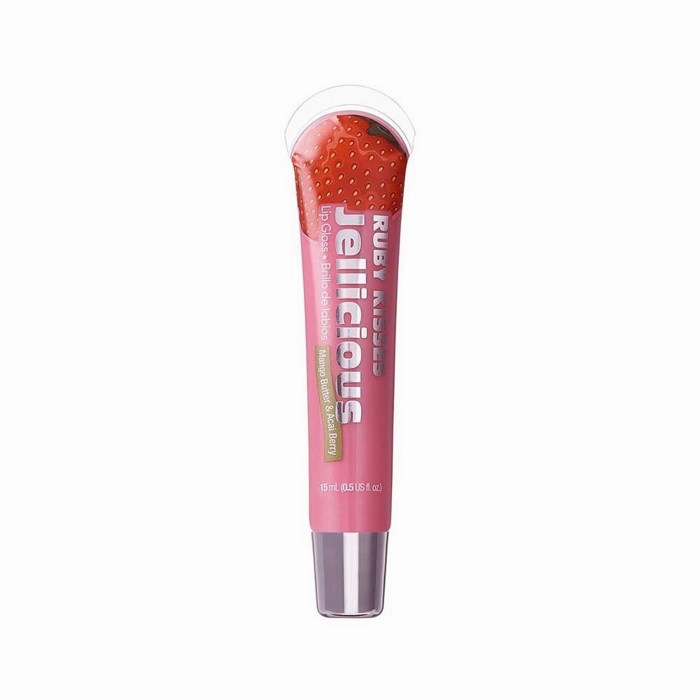 Ruby Kisses Jellicious Lip Gloss – Sweet Shine, Moisturizing Formula, Non-Sticky Finish | 9 Yummy Shades