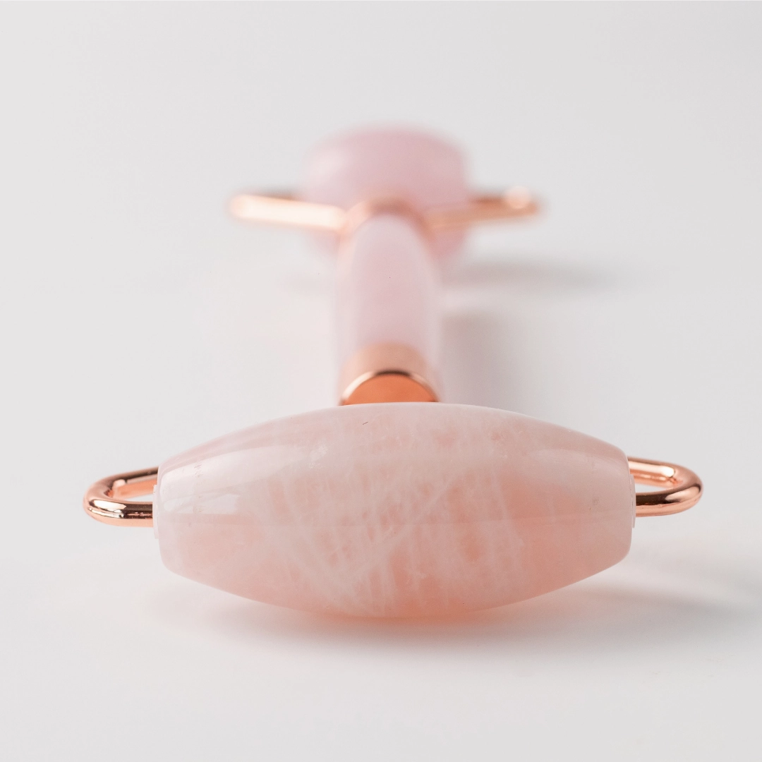 Salt and Crystal Rose Quartz Face Roller