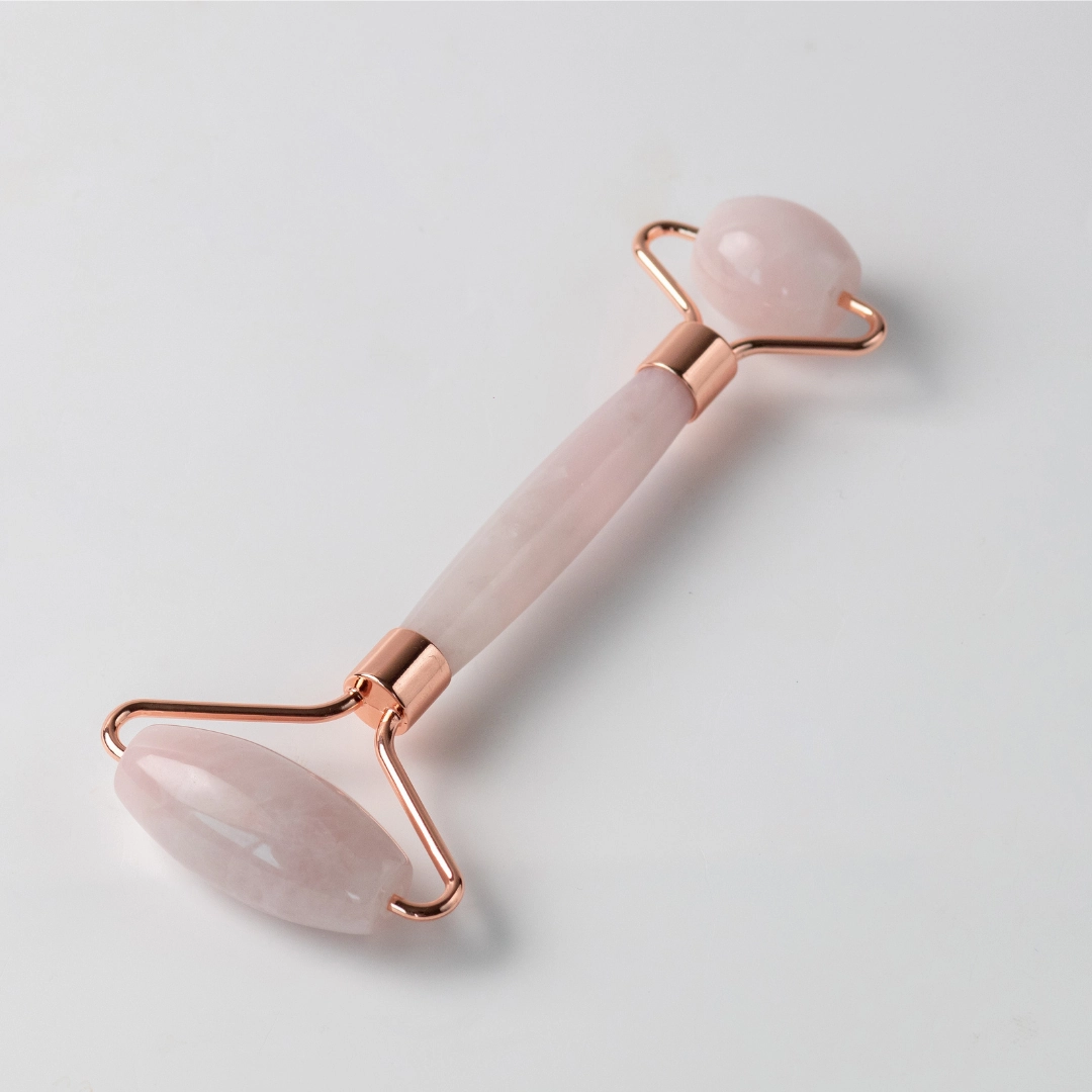 Salt and Crystal Rose Quartz Face Roller