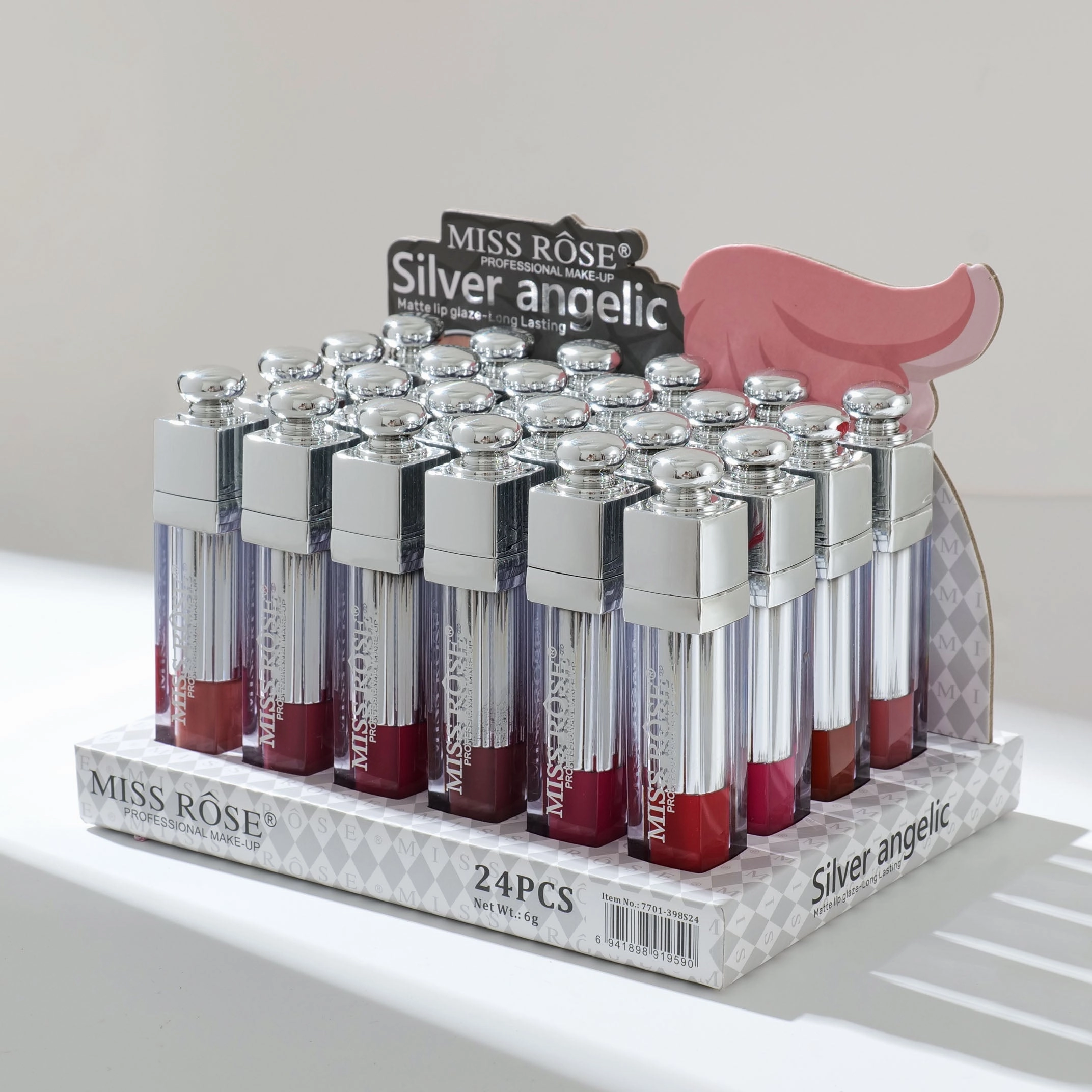 Silver Lip Angelic Matte gloss Rose Miss Handcrafted Rich variety