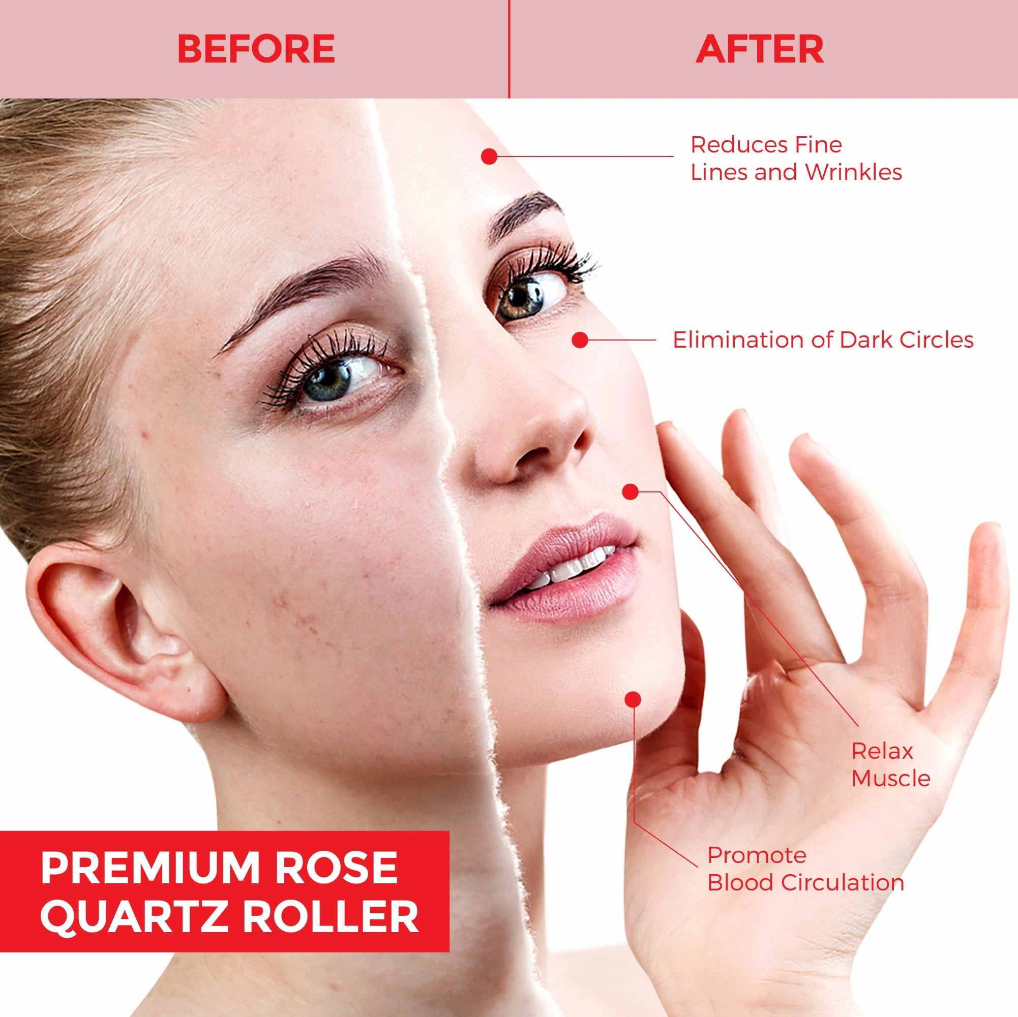 Special Edition Rose Quartz Roller and Gua Sha
