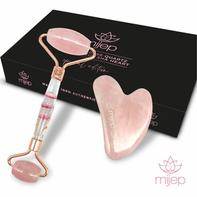 Special Edition Rose Quartz Roller and Gua Sha