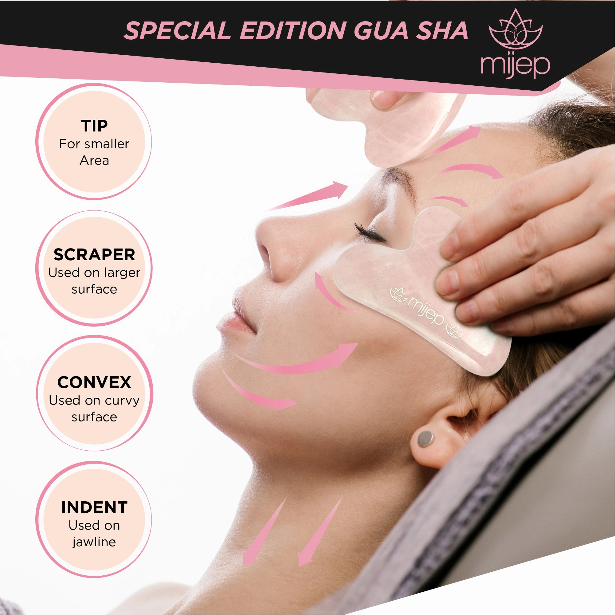 Special Edition Rose Quartz Roller and Gua Sha