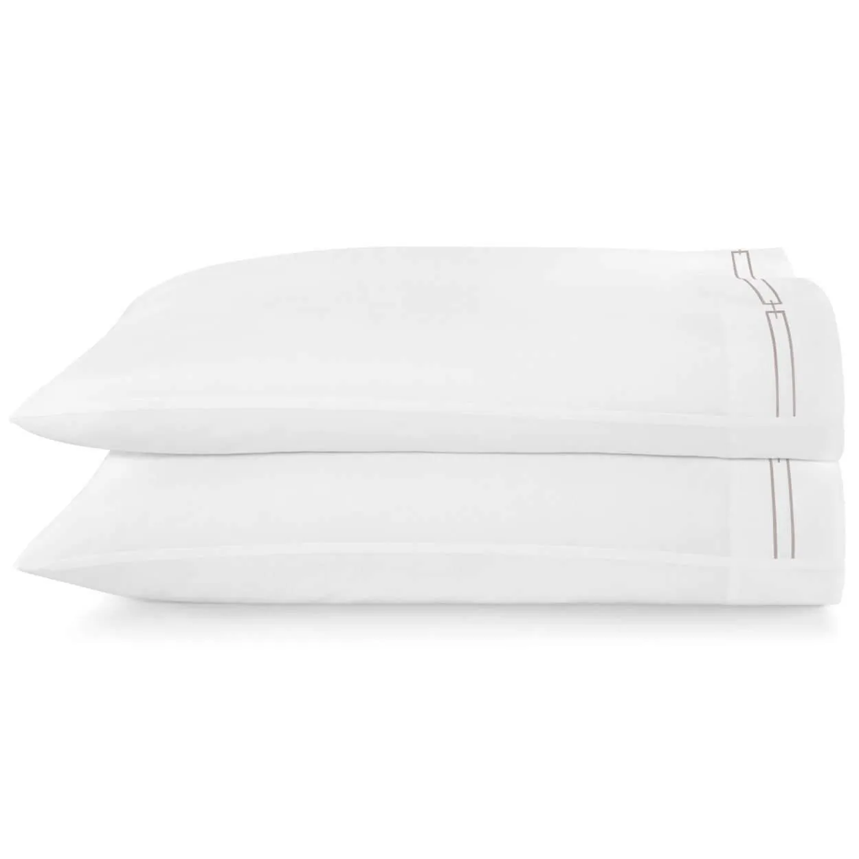 Stanza Embroidered Sateen Pillowcases by PA